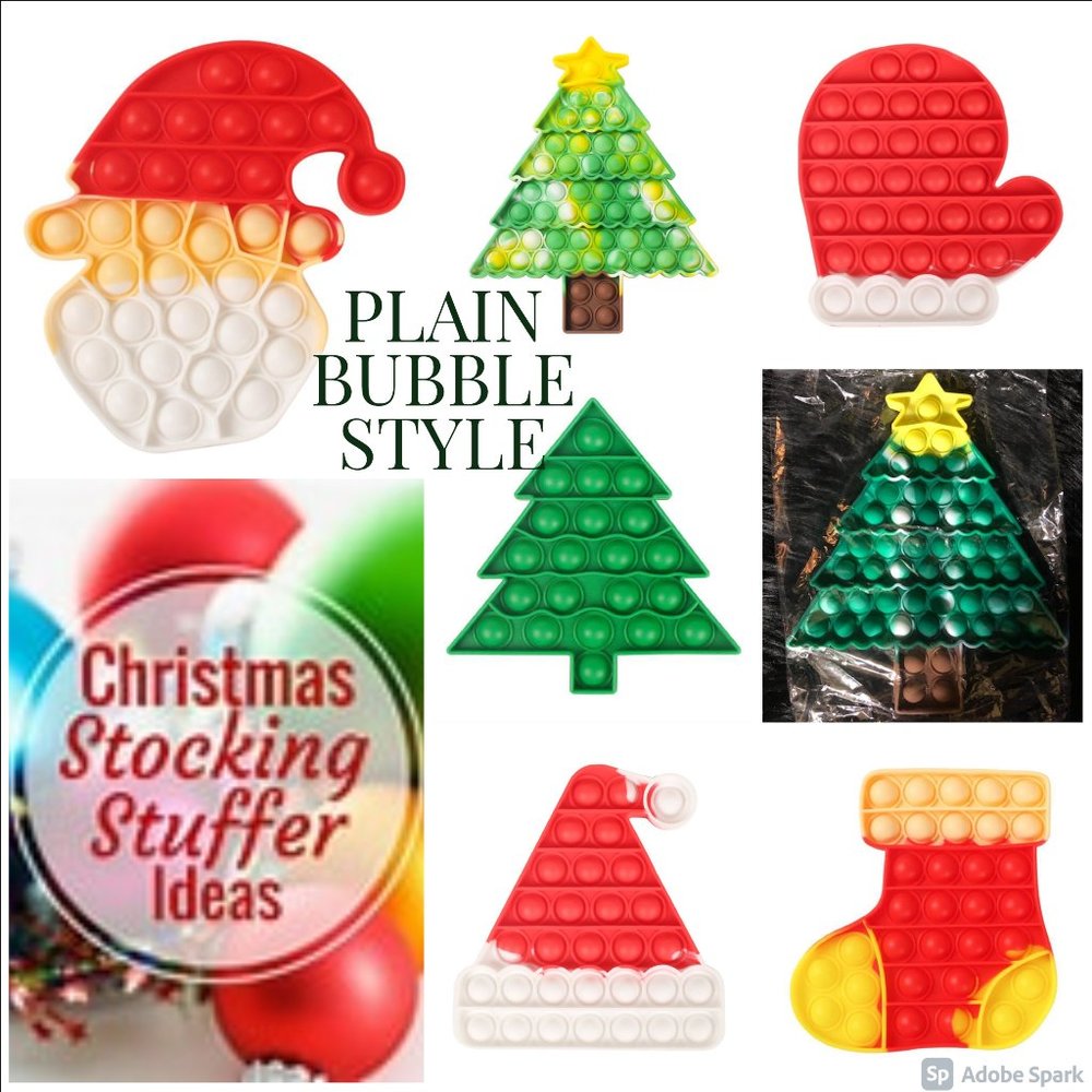STOCKING STUFFER ALERT***Christmas Push Pop Bubble‎ Fidget Toys***NWOT
